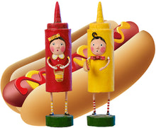 "Matty Mustard" and "Fancy Ketchup" by Lori Mitchell