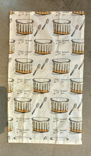 Cotton Tea Towel - Creme Caramel ~ Original Watercolor