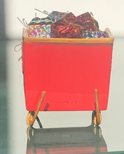 "Santa's Sleigh" filled with wrapped gifts by Lori Mitchell