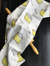 Cotton Tea Towel - Citron Meringue~ Original Watercolor