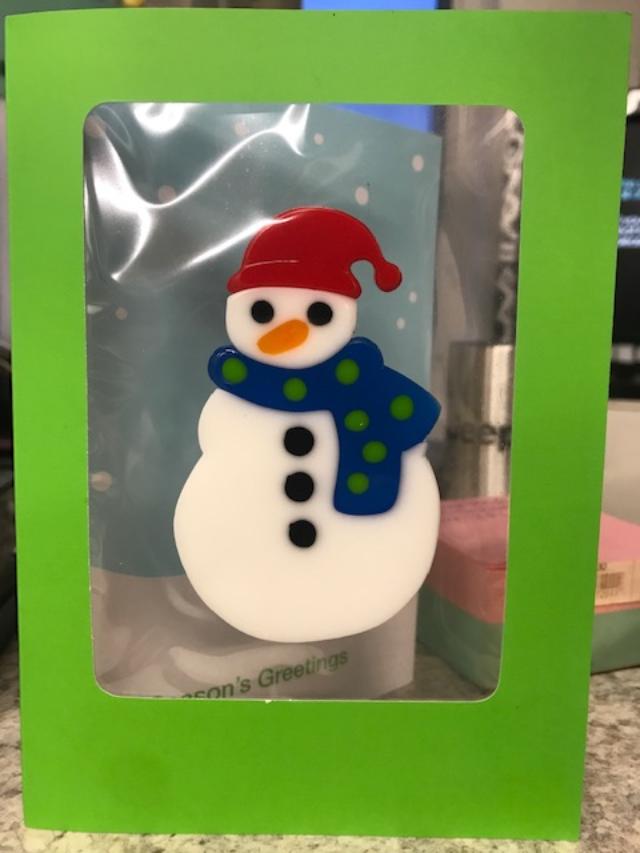 6 GelGems Holiday Cards (snowman)