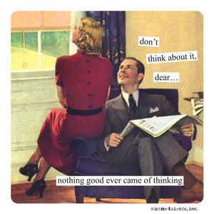 Anne Taintor Magnet, "thinking"