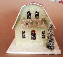 Mini House/Chalet with snow glitter and Bottle Brush Tree! by Cody Foster