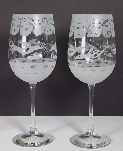 Leandra Drumm Wine Glasses, set of 2, 