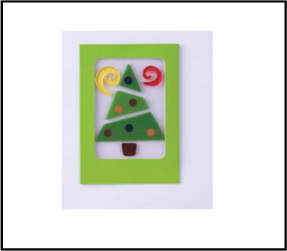 GelGems, 6 Holiday Cards (geo tree)