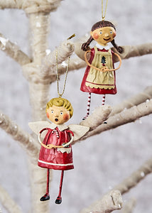 "Tree Trimming Ornaments", set of 2 by Lori Mitchell