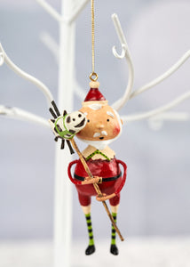 Lori Mitchell, "Horsing Around Santa Ornament"