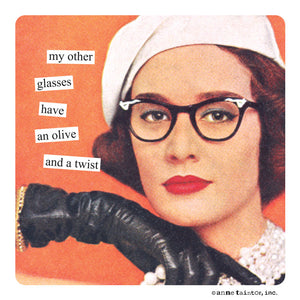 Anne Taintor magnet "an olive and a twist"