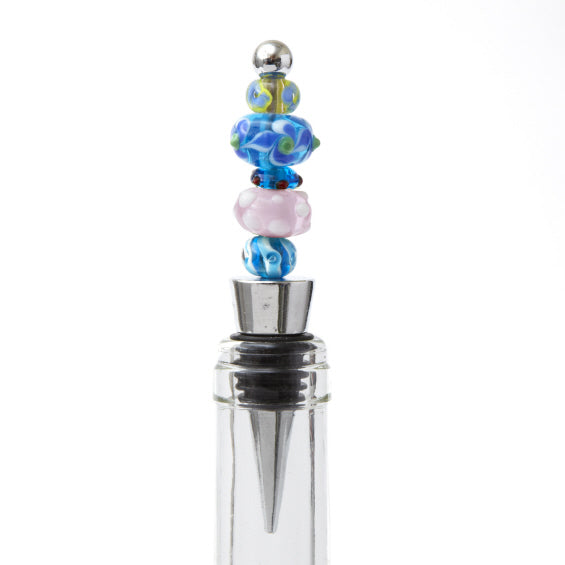 Murano Glass Beads Bottle Stopper (c)