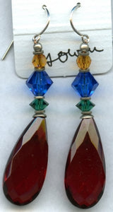 Owen Glass Earrings, Cabaret #1