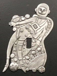 "Astronaut" switchplate cover by Leandra Drumm (#154)