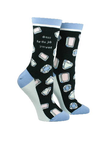 Anne Taintor Crew Socks ~ dress for the job you want