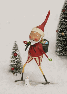 "Snow Shoe Santa" by Lori Mitchell