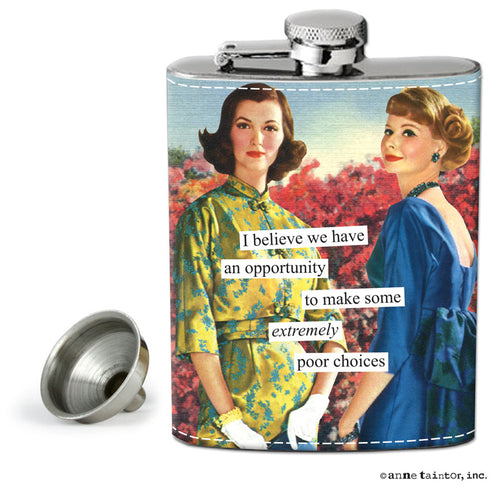 Anne Taintor Flask 
