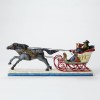 Jim Shore "The Horse Knows The Way"-Victorian Couple In Sleigh Figurine