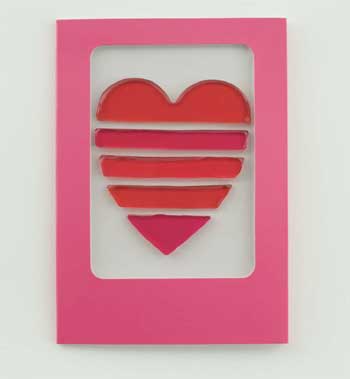 Striped Heart Card!