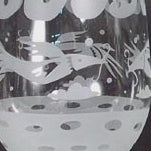 Leandra Drumm Wine Glasses, set of 2, "Birds"