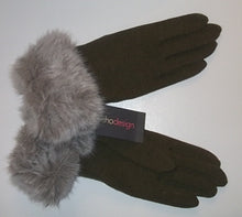 Echo "Faux Fur Trim Gloves"