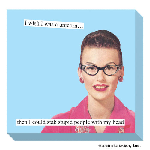 Anne Taintor Sticky Notes, stupid people