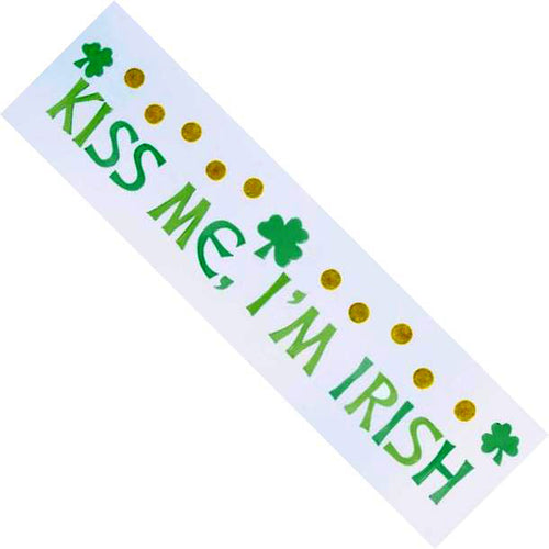 Long bag KISS ME I'M IRISH GelGems!