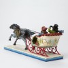 Jim Shore "The Horse Knows The Way"-Victorian Couple In Sleigh Figurine