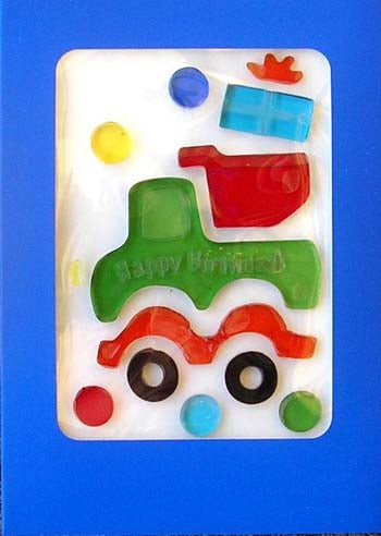 Birthday Truck GelGems Card!