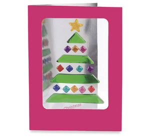 GelGems, 6 Merry Christmas Cards (tree)