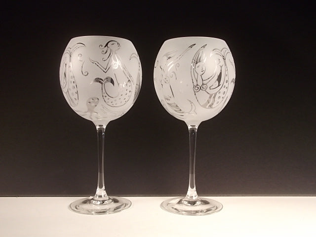 Leandra Drumm Wine Glasses, set of 2, 