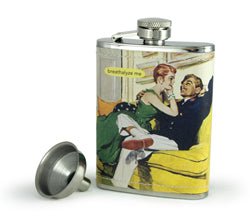 Anne Taintor Flask "breathalyze me"