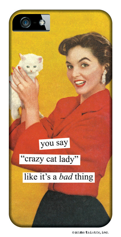 Anne Taintor Snap-On iPhone Case ~ Crazy Cat Lady ~ Compatible with iPhone 4/4S. 