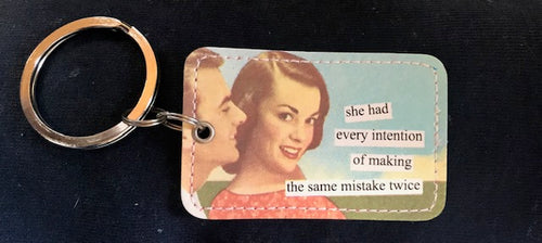 Anne Taintor Vinyl KeyRing, mistake