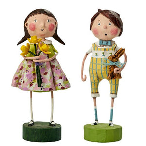 "Delila's Daffodils" and "Charlie's Chocolate Bunny" by Lori Mitchell