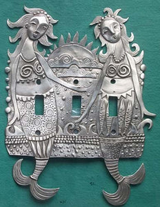 "Siren Sisters" switchplate cover by Leandra Drumm (#133)