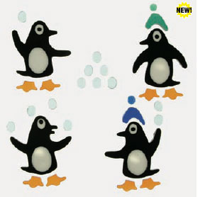 Small bag of Snowball Penguins GelGems!