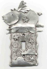 'When Pigs Fly' Switch Plate (#22)