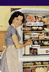 Anne Taintor Notepad, damn dinner