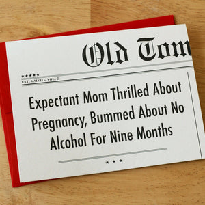"Expectant Mom Thrilled" Card