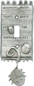 "Bedbugs" switchplate cover by Leandra Drumm (#36)
