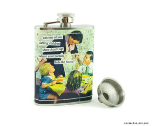 Anne Taintor Flask "hide the booze"