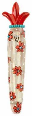 Orna Lalo Mezuzah (red crown)