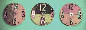 Wall Clock made from recycled signs