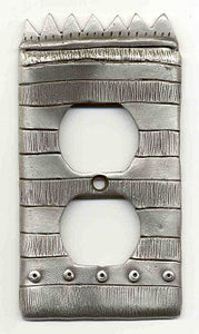 Outlet cover, "Striped Crown" (#29)