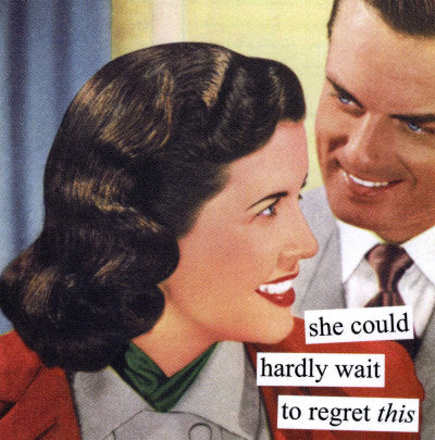 Anne Taintor magnet - could hardly wait