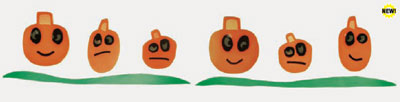 Long bag of Pumpkin Heads GelGems!