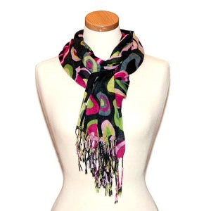 Miss Fabulosity Circles Scarf~Black