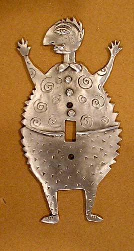 Round Man switchplate cover