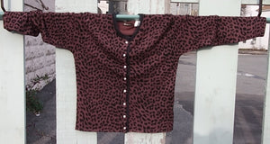 Gorgeous Brown & Black "Cheetah" Cardigan Sweater