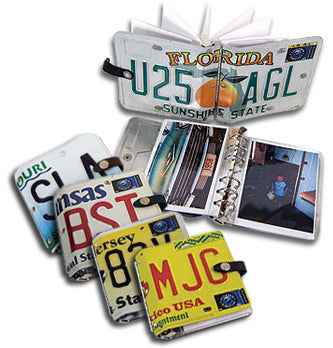 4x6 Photo Album made from a license plate!