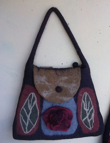 Handmade Wool Felted Handbag 