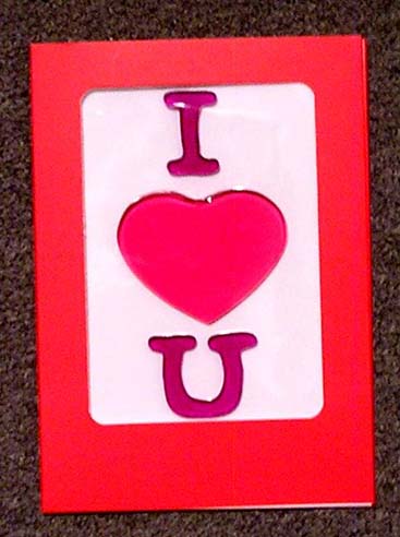 GelGems card - I love U